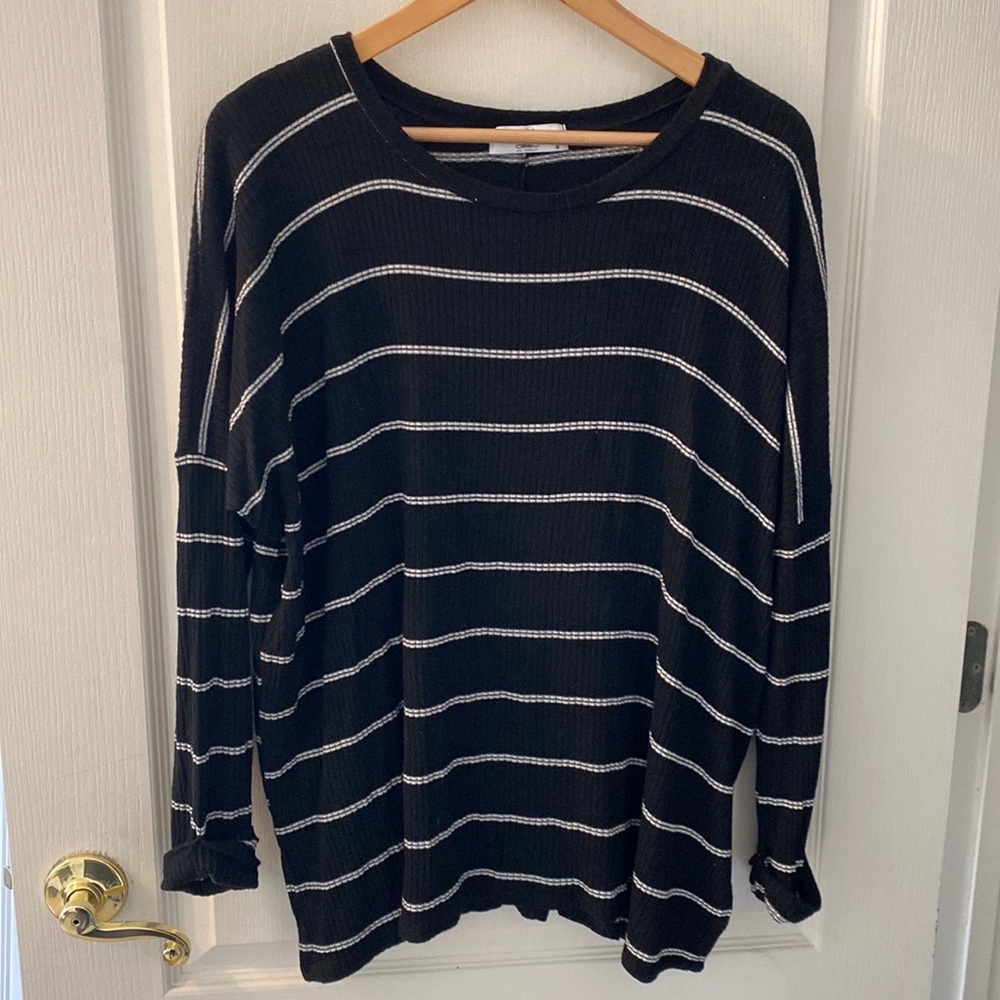 CJLA black and white Evelyn top
